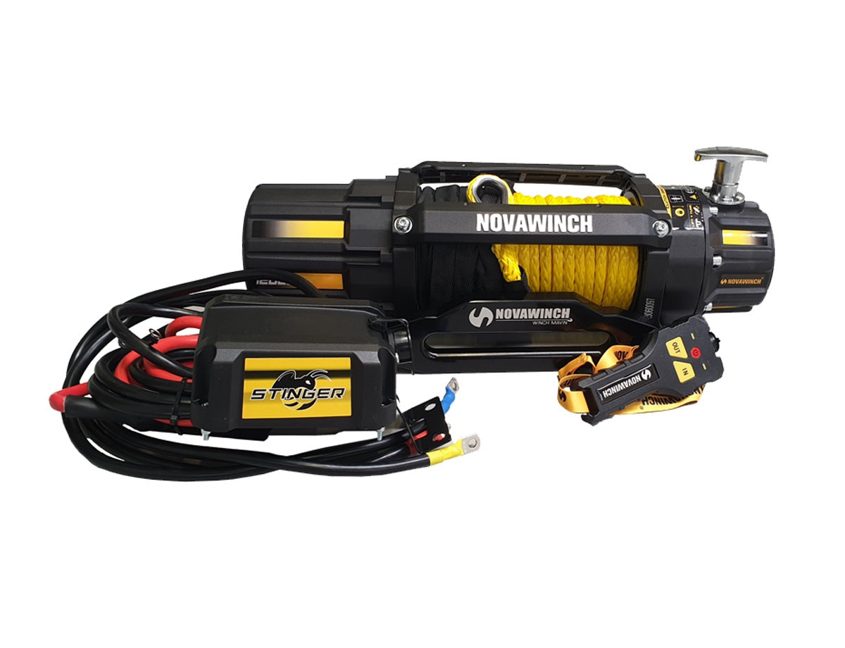 Novawinch Stinger+ Electric Winch 12,000lb 12 volt with Wireless Rem